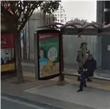 Marquesina publicitaria en calle Jorge Vigón, Logroño